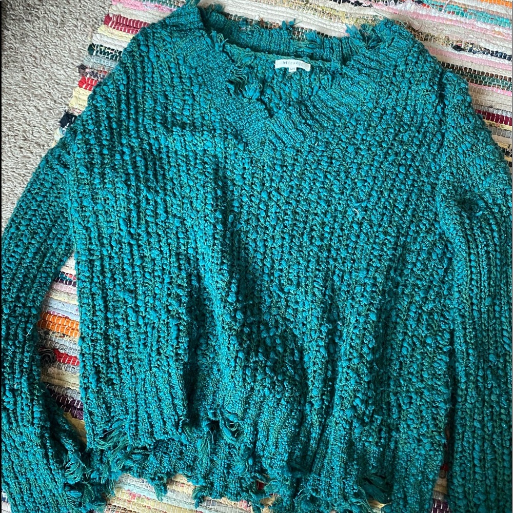 Green sweater